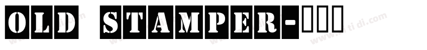 old stamper字体转换